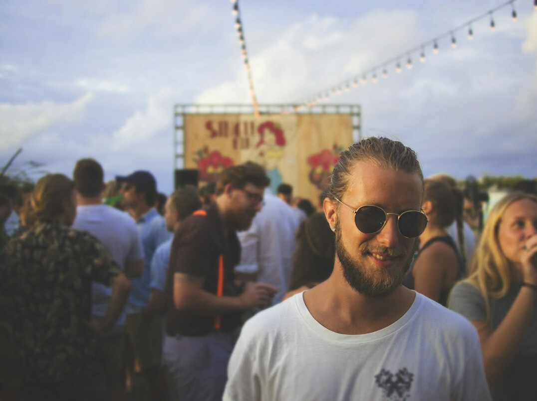 Smiling man with glasses and a beard
